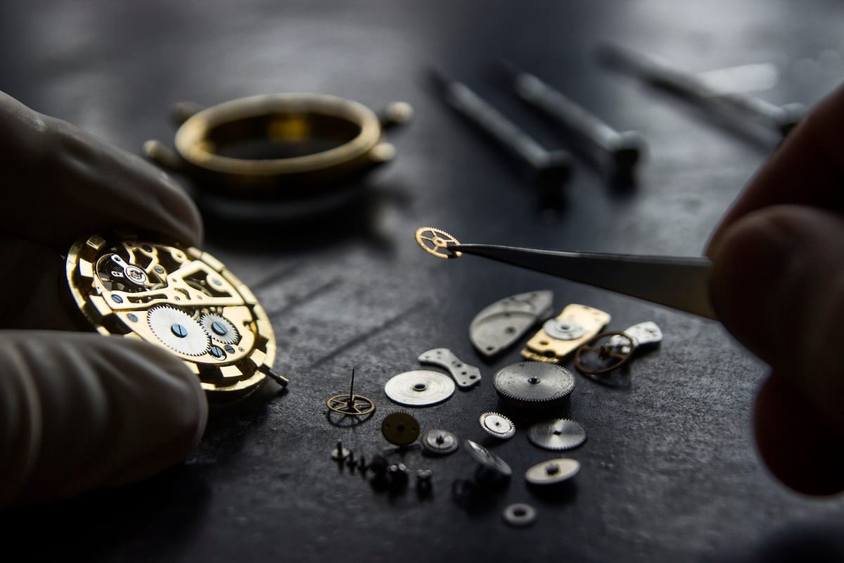 Closeup of a Nixon watch