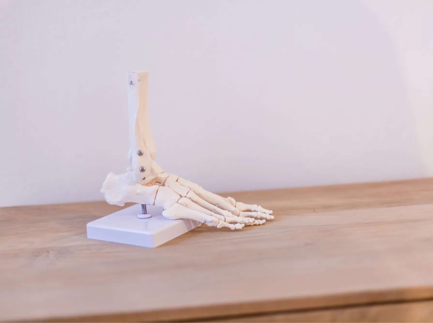 Foot on table