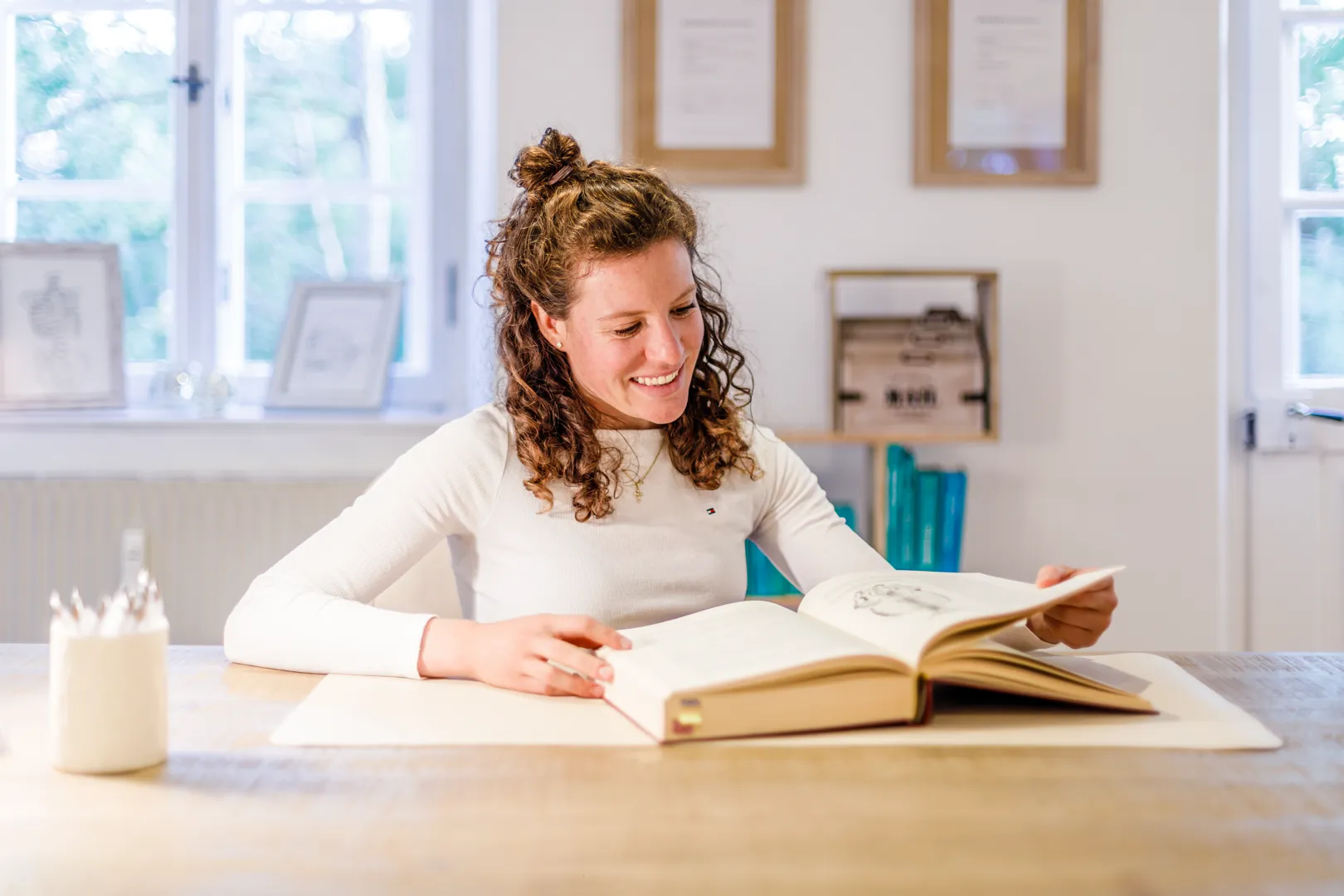 Sophia am lesen